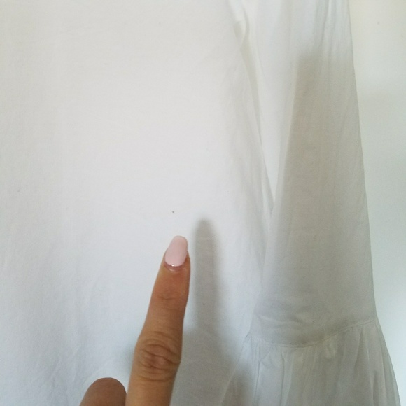 Loft White Top with floral embroidery. - Picture 5 of 8